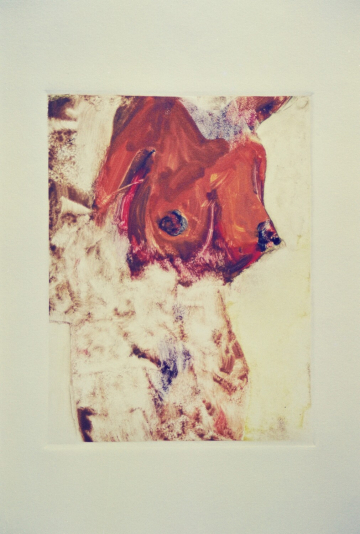 Monotipo2: Ella - 2000 - Plancha 16x12cm - Papel 250gr. Canson Guarro - VENDIDO